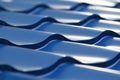 Blue metal tile Royalty Free Stock Photo