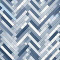 Blue metal tile pattern with white and grey lines in a superflat style (tiled Royalty Free Stock Photo