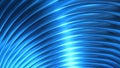 Blue metallic background, shiny striped 3D metal abstract background Royalty Free Stock Photo