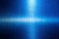 Blue metallic brushed surface texture with light highlight Royalty Free Stock Photo