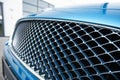 Blue Metallic Grid or Grille Background Royalty Free Stock Photo