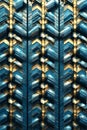 Blue Metallic Industrial Bolt Pattern, Portrait Images Generative AI Royalty Free Stock Photo