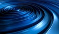 Blue Metallic Swirl Pattern with Concentric Rings and Light image photo Royalty Free Stock Photo