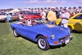 Blue MG Sports Car On Display St Dr. George Car Show