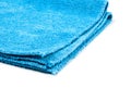 Blue microfiber duster closeup