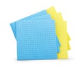 Blue microfiber duster on white background Royalty Free Stock Photo