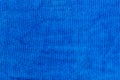 Blue microfiber fabric texture for abstract background Royalty Free Stock Photo