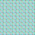 Blue, mint, gray pastel polka dot seamless pattern, acrylic dotted background.