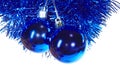 Blue mirror balls - cristmas tree decorations