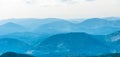 Blue mist mountains landscape Royalty Free Stock Photo