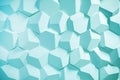 blue modern abstract embossed background of hexagons. Royalty Free Stock Photo