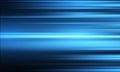 Blue modern abstract technology background with glowing high-speed and movement light effect. Royalty Free Stock Photo