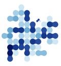 Blue modern geometric abstract background Royalty Free Stock Photo