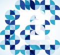 Blue modern geometric abstract background Royalty Free Stock Photo