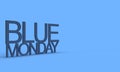 blue monday font text calligraphy background wallpaper copy space symbol depression unhappy employee joyless problem distraught