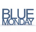 blue monday font text calligraphy background wallpaper copy space symbol depression unhappy employee joyless problem distraught