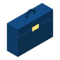 Blue money case icon, isometric style Royalty Free Stock Photo