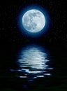 Blue moon Royalty Free Stock Photo