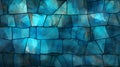 Blue mosaic bathroom tiles background texture AI Generated image Royalty Free Stock Photo