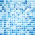 Blue mosaic small tile texture background of spa.