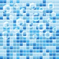 Blue mosaic small tile texture background of spa.