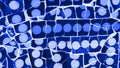 Blue mosaic stones Royalty Free Stock Photo