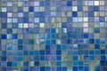 Blue mosaic texture