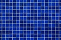 Blue mosaic tiles. Royalty Free Stock Photo