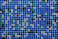 Blue mosaic tiles. Background texture Royalty Free Stock Photo