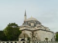 The Blue mosk or Mosque with its minarets and domes in Istanbul Royalty Free Stock Photo