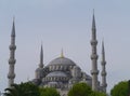 The Blue mosk or Mosque with its minarets and domes in Istanbul Royalty Free Stock Photo