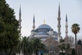 Blue Mosque against sky at Bosphorus Royalty Free Stock Photo