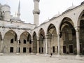 Blue Mosque courtyard in Istanbul