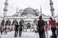 BLUE MOSQUE COURTYARD Royalty Free Stock Photo