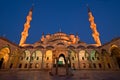 Blue Mosque at Dusk Royalty Free Stock Photo