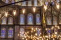 Blue Mosque Lights Basilica Stained Glass Istanbul Turkey