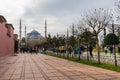 The Blue Mosque in the historic area of Istambul Royalty Free Stock Photo