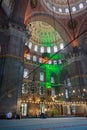 The Blue Mosque indoor in Istanbul, Turkey Royalty Free Stock Photo