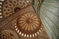 Blue mosque interior in Istanbul Royalty Free Stock Photo