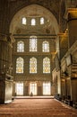 Blue Mosque interior, Istanbul Royalty Free Stock Photo