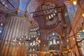 Blue mosque interior in Istanbul Turkey Royalty Free Stock Photo