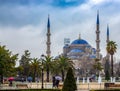 Blue Mosque of Istanbul as seen from the streets of Istanbul