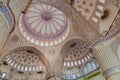 Blue Mosque Istanbul, interior design detail Royalty Free Stock Photo