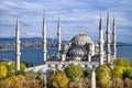 Blue Mosque in Istanbul, Turkey Autumn