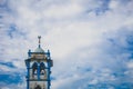 Blue mosque minaret against the sky Royalty Free Stock Photo