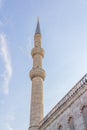 Blue mosque minaret, Istanbul Royalty Free Stock Photo