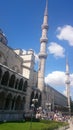 Blue Mosque, minaret Sultanahmet Camii , Istanbul, Turkey Royalty Free Stock Photo