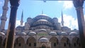 Blue Mosque, minaret Sultanahmet Camii , Istanbul, Turkey Royalty Free Stock Photo