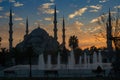 Blue Mosque - night view Royalty Free Stock Photo