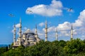 Blue Mosque or Sultan Ahmet Mosque in Istanbul, Turkey Royalty Free Stock Photo